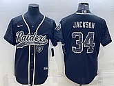 Men's Las Vegas Raiders #34 Bo Jackson Black Reflective Limited Stitched Football Jersey,baseball caps,new era cap wholesale,wholesale hats